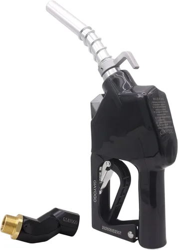 Vista 11 de Boquilla de combustible de 1 pulgada NPT con apagado automático verde para bomba de gasolina, boquilla resistente con manguera de combustible