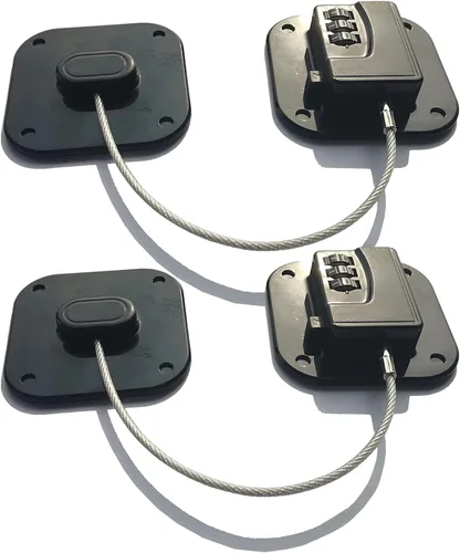 Vista 10 de YEYA Cerradura de puerta de refrigerador mejorada con combinación para Negro 1 paquete