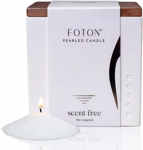 Vista 22 de Foton Jar Candles - Vela cuadrada perlada de 16 onzas, cera de arena