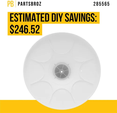 Vista 4 de PartsBroz 285565 - Conjunto de agitador compatible con lavadora Whirlpool Roper Maytag Estate - Reemplaza AP3094459 WP3951744 3951744 3348117