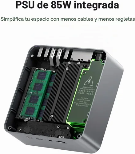Vista 3 de Beelink EQi13 Mini PC, Intel 13420H 8C/12T, 16GB DDR4 500G PCIe4.0 SSD
