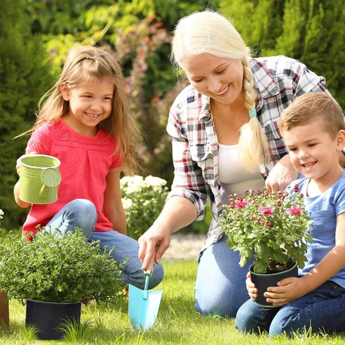Vista 7 de Delxo Paquete de 20 bolsas de cultivo de 1 galón, bolsa de plantación de jardín, macetas de tela no tejida gruesa de 10.58 oz para frutas, verduras