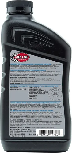 Vista 2 de Red Line 12714 Professional Series 5W40 Aceite de motor diesel - 1 cuarto de galón