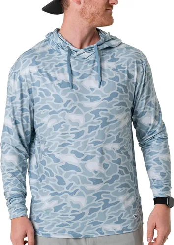 Vista 23 de Burlebo Sudadera de rendimiento para hombre – Prenda de manga larga ligera, ajuste atlético, absorción de humedad, protección solar Camuflaje