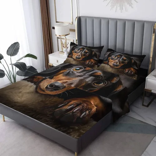 Vista 46 de Juego de sábanas tamaño individual: sábanas y fundas de almohada, sábanas y fundas de almohada, microfibra suave y bolsillo profundo y patrón sin