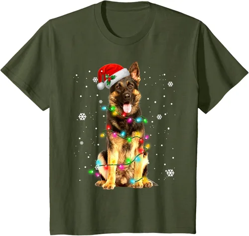 Vista 13 de Suéter de Navidad para perros de pastor alemán, suéter de Navidad para regalos de perros, Negro, S