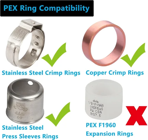 Vista 6 de PEX Fittings - Conector de acoplamiento recto de 1 pulgada, PEX F1807 de 1 pulgada a 1 pulgada PEX F1807 de latón