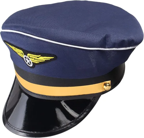 Vista 2 de Yewong piloto y azafata sombrero piloto de vuelo asistente accesorios de disfraces para Halloween pareja disfraz Cosplay fiesta