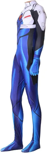 Vista 3 de Leaffly Cosplay Ikari Shinji Zentai traje traje