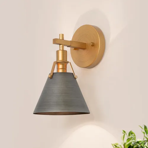 Vista 8 de classy leaves Aplique de pared dorado, apliques antiguos de granja, modernos apliques de pared de latón para baño, dormitorios, sala de estar