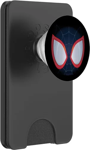 Vista 7 de Marvel Spider-Man Into the Spider-Verse Miles Morales Máscara PopSockets Estándar PopGrip