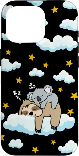 Vista 20 de Funny Sleeping Sloth with Baby Koala Mama Bear Napping Gift Case for iPhone 17