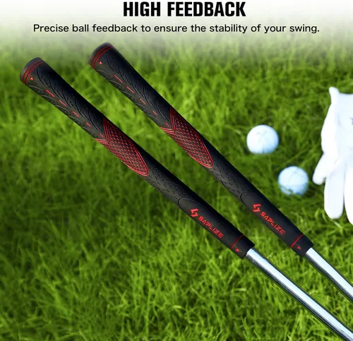Vista 3 de SAPLIZE CC01 Rubber Golf Grips, 4 Colors Available, Standard/Midsize Anti-Slip Rubber Golf Club Grips