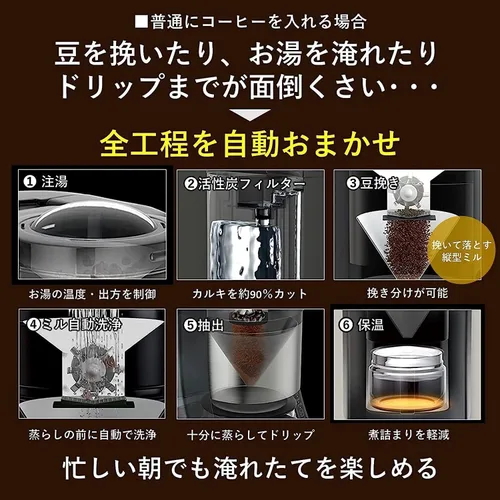 Vista 3 de Panasonic Cafetera de agua purificada hirviendo (NEGRO) NC-A57-K【Productos genuinos nacionales de Japón】【Se envía desde Japón】