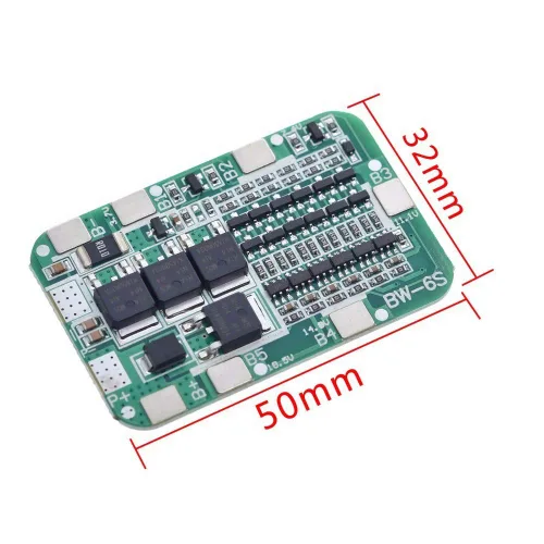 Vista 9 de 5S 18V 21V 15A 18650 Cargador PCB BMS Placa de Protección