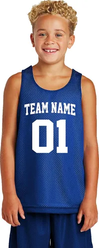Vista 13 de Custom Basketball Jersey Youth Sizes Add Your Team, Name, & Number Unisex