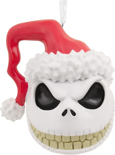 Vista 8 de Hallmark Disney Tim Burton's The Nightmare Before Christmas Jack y Sally con lápidas, adornos de Navidad, juego de 2