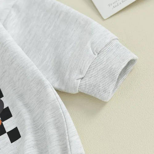 Vista 6 de Thorn Tree Sudadera de manga larga de Halloween para bebé, niño, niña, suéter de gran tamaño, cuello redondo, ropa de otoño e invierno