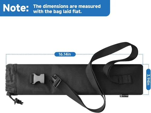Vista 4 de Funda de transporte de viaje para selfie stick todo en uno, soporte extensible para trípode para teléfono celular con control remoto, bolsa