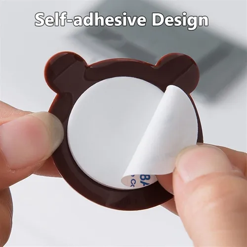 Vista 7 de Protector de pared de silicona para tope de puerta, protector de pared, protector de parachoques decorativo para puerta, antideslizante, a prueba