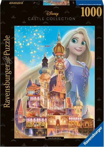 Vista 2 de Ravensburger Disney Castle Collection - Rompecabezas de 1000 piezas con temática Rapunzel Tecnología única Softclick Imágenes atractivas