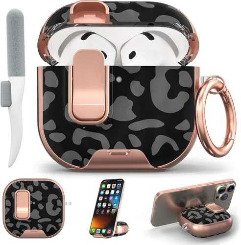 Vista 28 de Funda para Apple AirPods Pro 3 2025 con bloqueo de seguridad y soporte para negro - p
