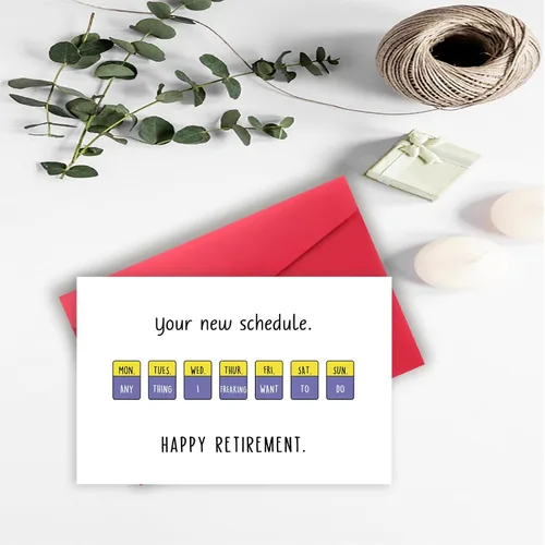 Vista 4 de Huameigf Divertidas tarjetas de jubilación para él y ella, regalos de humor para mujeres y hombres, felicitaciones nuevo calendario de jubilación