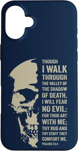 Vista 23 de Psalms 23:4 Though I Walk Through The Valley - Funda bíblica cristiana para iPhone 16