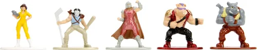 Vista 5 de Jada TMNT - Paquete de 18 figuras Wave 2 de 1.65 pulgadas fundidas a presión Nano Metalfigs, juguetes para niños y adultos