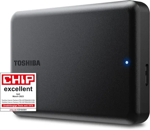 Vista 10 de Toshiba Canvio Partner - Disco duro externo portátil de 2.5 pulgadas, compatible con USB 3.2, Mac y Windows. Xbox, PS4, PS5