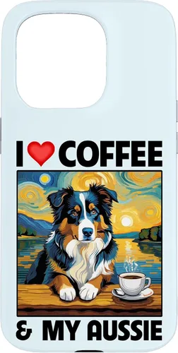 Vista 14 de Aussie Mom Dad Coffee Cup Australian Shepherd Dog Lovers Case for iPhone 17
