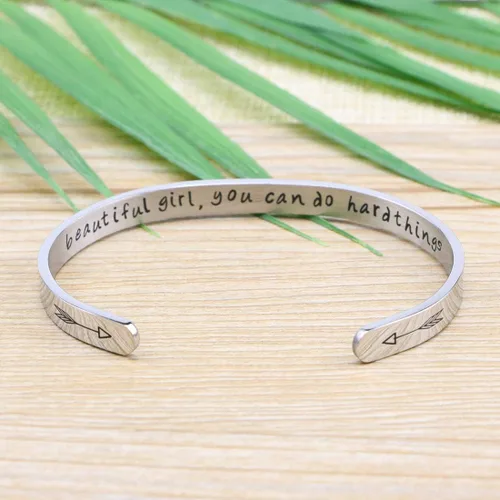 Vista 4 de MEMGIFT - Pulsera inspiradora para mujer joyería inspiradora regalo para su cumpleaños