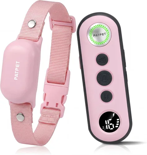 Vista 14 de PATPET Collar de choque para perros – Collar de entrenamiento de perros de 4000 pies con control remoto, IPX7 impermeable 4 modos