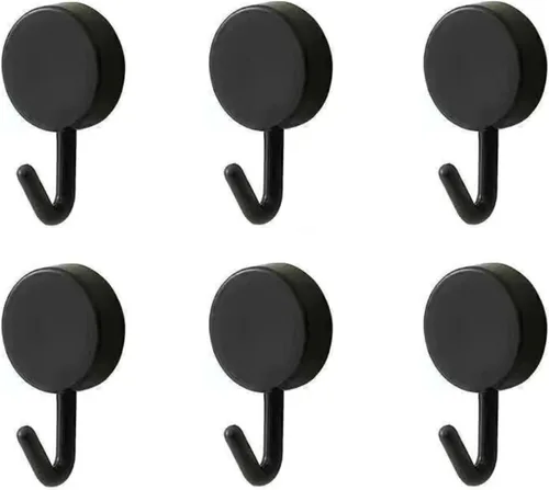Vista 7 de Paquete de 6 ganchos adhesivos, bonitos ganchos para llaves para decoración de pared, para colgar sombrero, toalla, llave, gancho de toalla