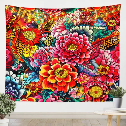 Vista 22 de Tapiz de juegos para niños pequeños de 51 x 59 pulgadas, tapices de decoración de sala de juegos para adolescentes, consola de juegos para niños