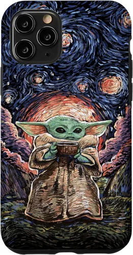 Vista 29 de Star Wars: The Mandalorian The Child Starry Night Style - Carcasa para iPhone 17