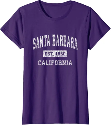 Vista 12 de Camiseta deportiva clásica de Santa Bárbara California CA, Negro, S