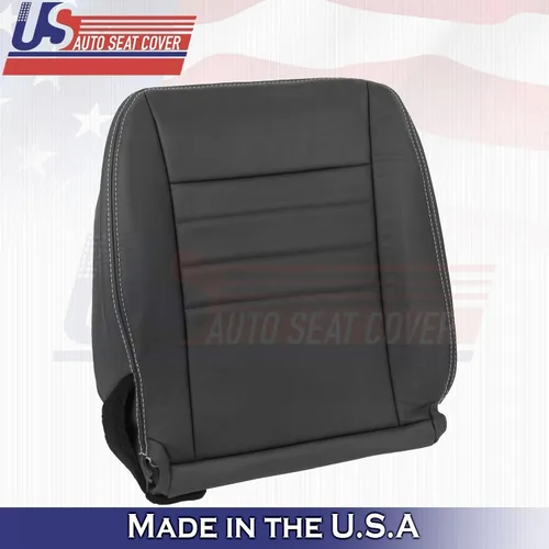 Vista 8 de U.S.AutoSeatCover 2013 2014 Compatible con Dodge Charger SXT Driver Passenger Bottom Fundas de asiento de cuero BLK