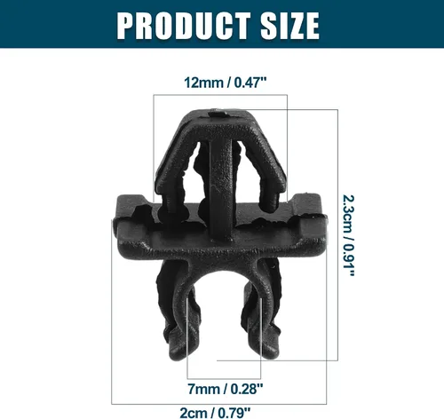 Vista 6 de ACROPIX Clip de varilla de soporte de capó para Honda Ridgeline - Paquete de 1 negro