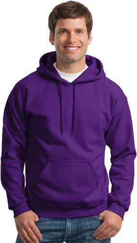 Vista 48 de Gildan - Sudadera con capucha para hombre, mezcla pesada, cordón de ajuste, Rosa de seguridad
