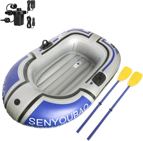 Vista 9 de BESTHLS Barco inflable, piscina y barco inflable del lago