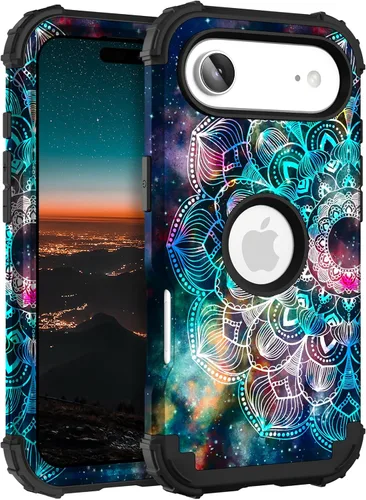Vista 118 de Hocase Funda para iPhone SE 2022/2020, resistente a prueba de golpes, de plástico duro+goma de silicona, funda protectora híbrida para iPhone SE