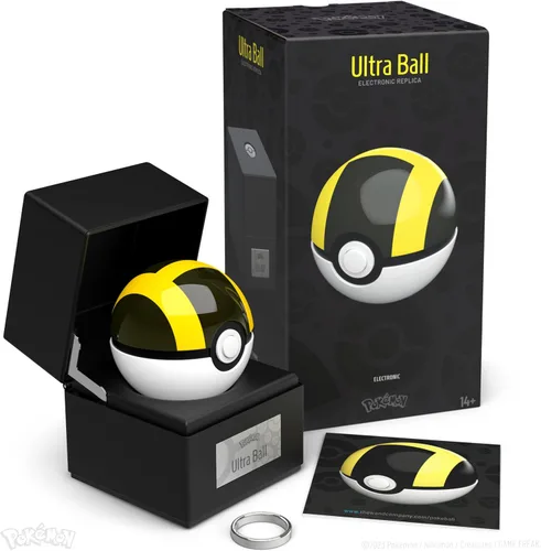 Vista 14 de The Wand Company Original Poké Ball - Réplica auténtica de la Pokébola, realista, electrónica, fundida a presión, con estuche para exhibición, luz