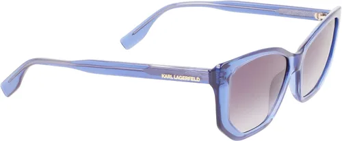 Vista 8 de Karl Lagerfeld KL6071S - Lentes de sol rectangulares para mujer, color azul, talla única, Celeste