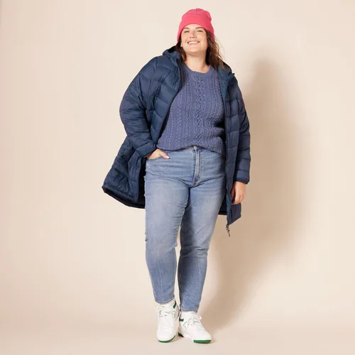 Vista 8 de Tienda Essentials - Chaleco para mujer, ligero, impermeable y fácil de guardar