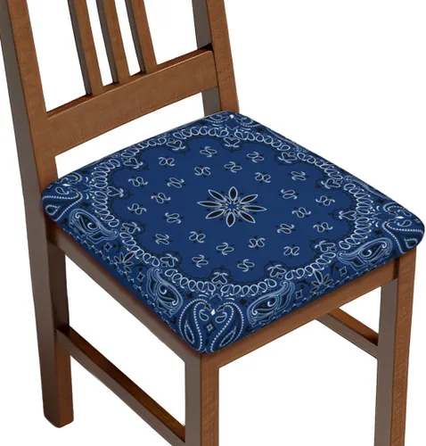 Vista 19 de Juego de 4 fundas de asiento para sillas de comedor, fundas de asiento elásticas modernas de mediados de siglo de los años 50, fundas de cojín