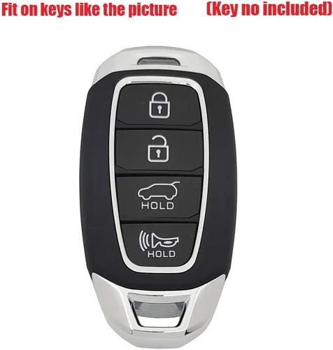 Vista 2 de Funda protectora de TPU suave de 360 grados para Hyundai Palisade Elantra Kona Azera Santa Grandeur IG Key Fob