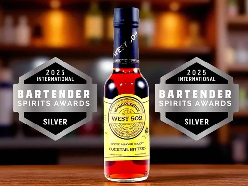 Vista 2 de Warn Reserve Bíter de cóctel, West 509 Bitters (paquete de 2), sabor a orquídea de almendras especiadas, botella de 5 onzas líquidas, galardonados