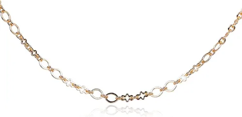 Vista 13 de JOE FOREMAN Cadena de latón de 39.4 in con oro de 14 quilates para collar y joyería, 39 pulgadas