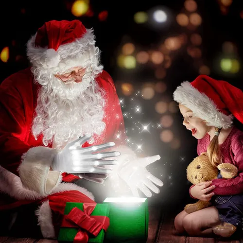 Vista 6 de LED Light-Up Gloves for Kids Cool Toys for Boys 8-12 Girls Multi-Color Halloween Costume Accessory Parties Gifts